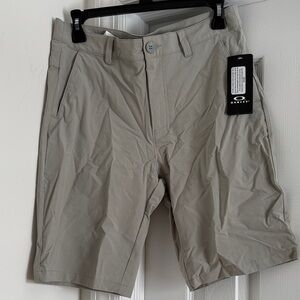 Oakley Men's Tan Flat Front Shorts